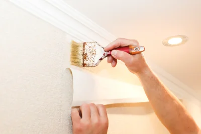 Pose de papier peint à Angé — revêtements muraux et toiles de verre